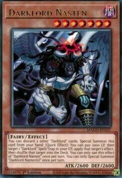 Darklord Nasten Card Front