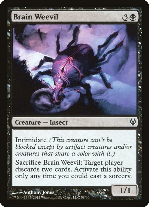 Brain Weevil Card Front