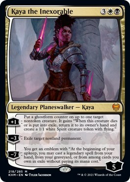 Kaya the Inexorable Card Front