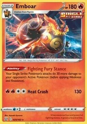 Emboar [Fighting Fury Stance | Heat Crash]