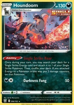 Houndoom Card Front