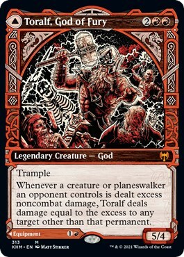 Toralf, God of Fury // Toralf's Hammer Card Front