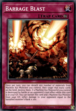 Barrage Blast Card Front