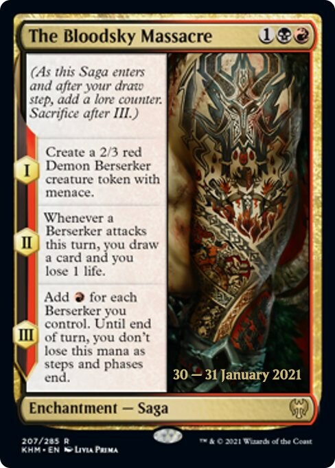 The Bloodsky Massacre Card Front