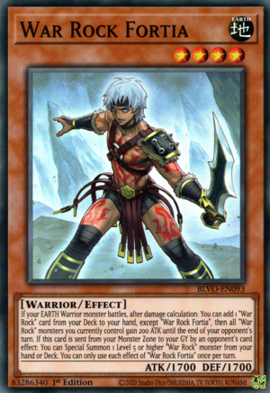 War Rock Fortia Card Front