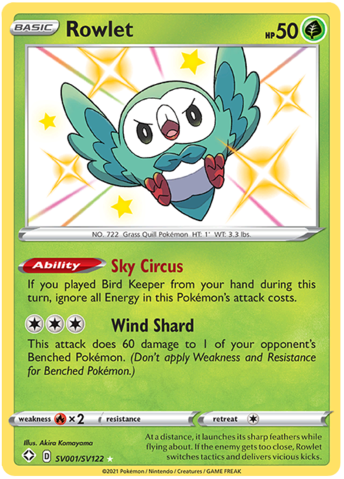 Rowlet Card Front