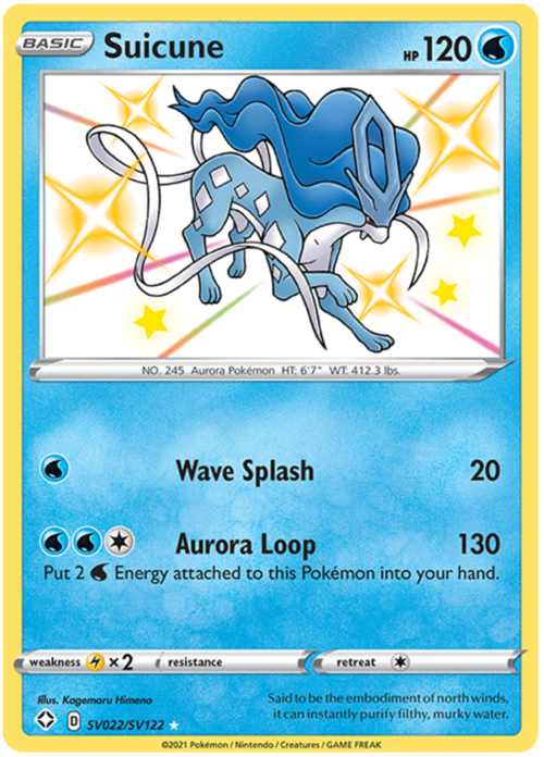 Suicune Card Front