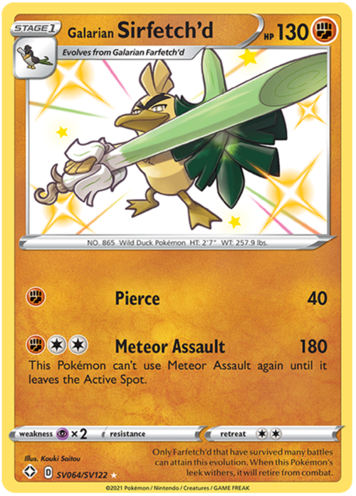 Galarian Sirfetch'd Card Front