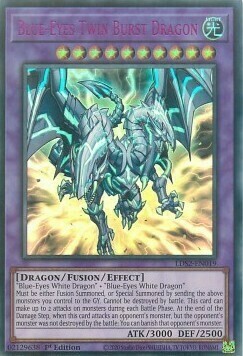 Blue-Eyes Twin Burst Dragon Card Front