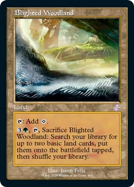 Blighted Woodland Card Front