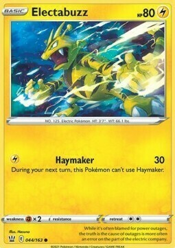 Electabuzz Card Front