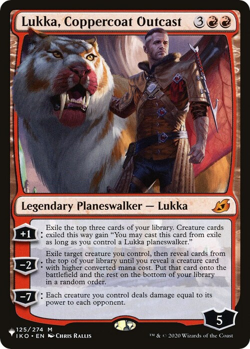 Lukka, Coppercoat Outcast Card Front