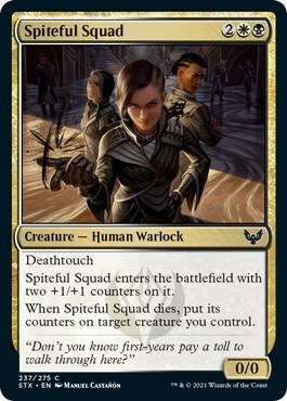 Spiteful Squad Card Front