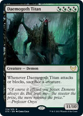 Daemogoth Titan Card Front