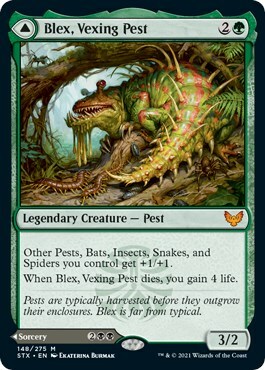 Blex, Vexing Pest // Search for Blex Card Front