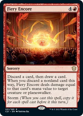 Fiery Encore Card Front