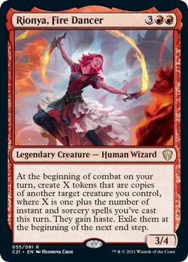 Rionya, Fire Dancer Card Front