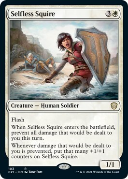 Selfless Squire Card Front