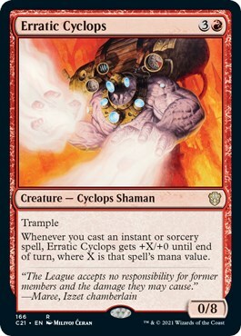 Erratic Cyclops Card Front