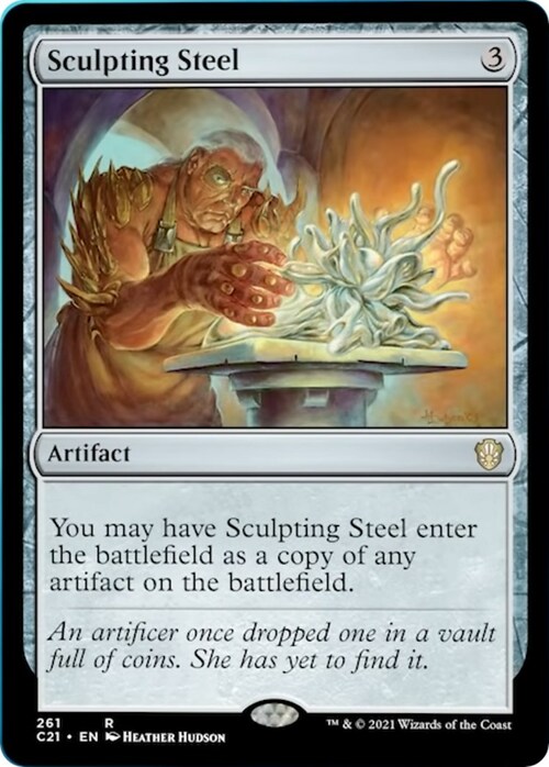 Sculpting Steel Card Front