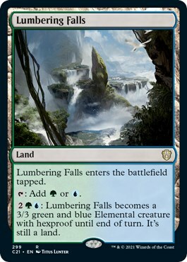 Lumbering Falls Card Front