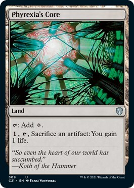 Phyrexia's Core Card Front