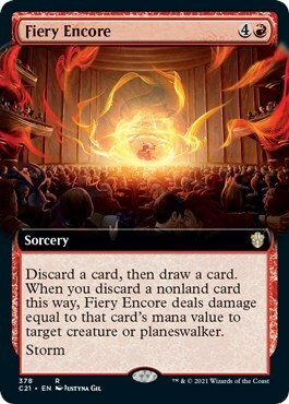 Fiery Encore Card Front