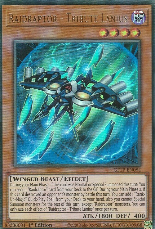 Raidraptor - Tribute Lanius Card Front