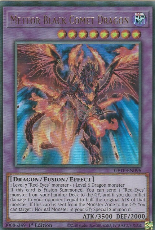 Meteor Black Comet Dragon Card Front