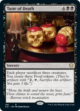 Taste of Death Card Front