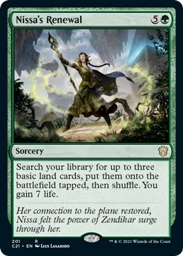 Nissa's Renewal Card Front