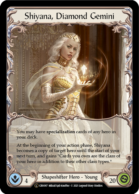 Shiyana, Diamond Gemini Card Front