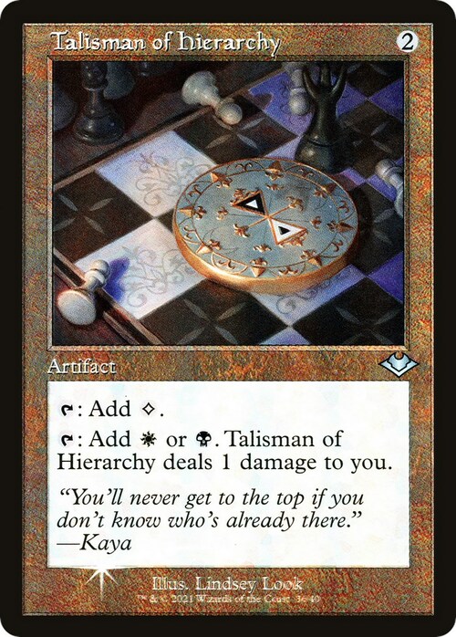 Talisman of Hierarchy Card Front