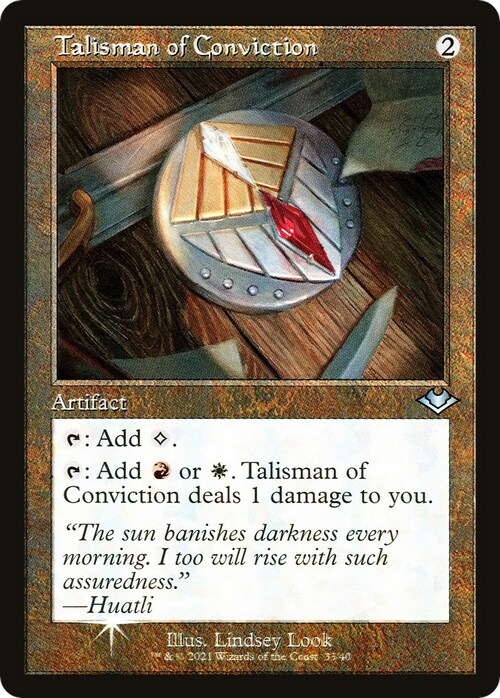 Talisman of Conviction Card Front