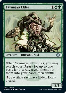 Yavimaya Elder Card Front