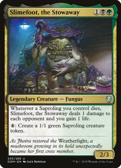 Slimefoot, the Stowaway Card Front