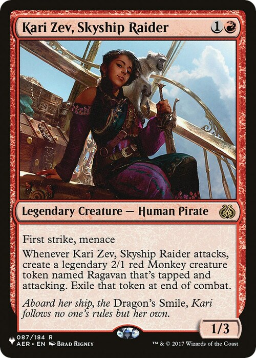 Kari Zev, Skyship Raider Card Front