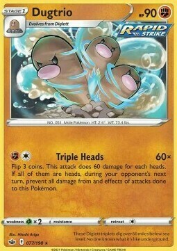 Dugtrio Card Front