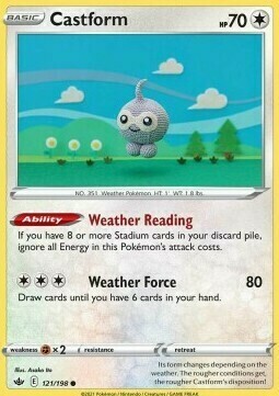 Castform Card Front