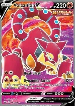 Volcanion V Card Front