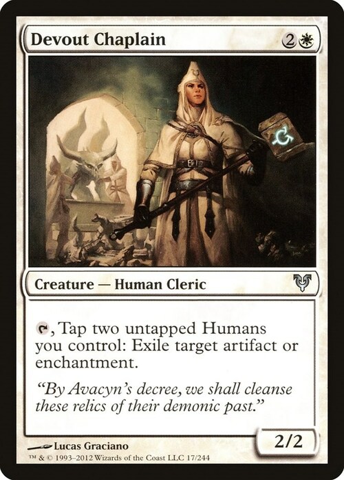 Devout Chaplain Card Front