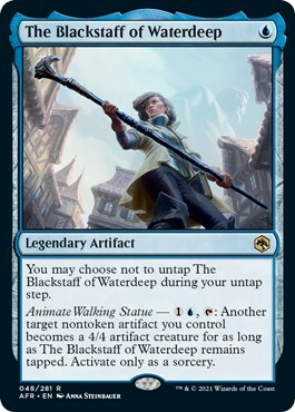 The Blackstaff of Waterdeep Card Front