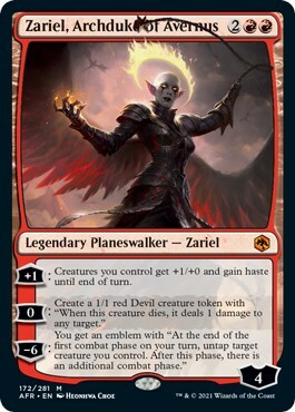 Zariel, Archduke of Avernus Card Front