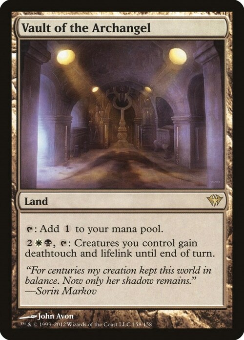 Vault of the Archangel Card Front