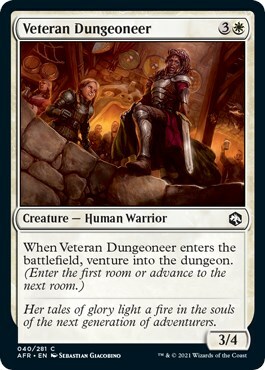 Veteran Dungeoneer Card Front