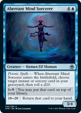 Aberrant Mind Sorcerer Card Front