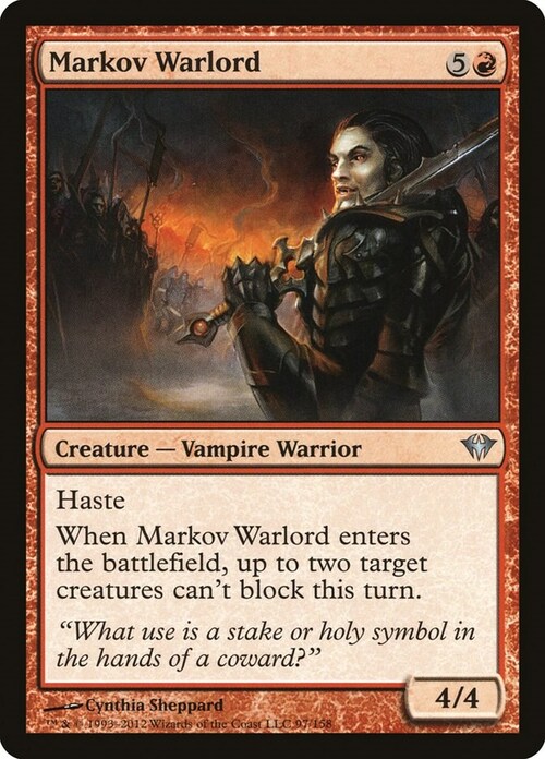 Markov Warlord Card Front