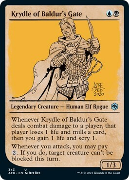 Krydle of Baldur's Gate Card Front