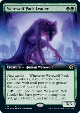 Werewolf Pack Leader Card Front