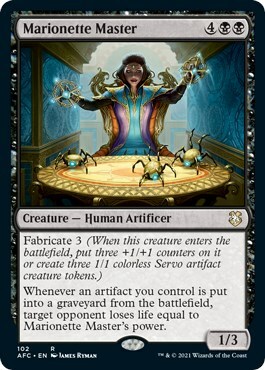 Marionette Master Card Front